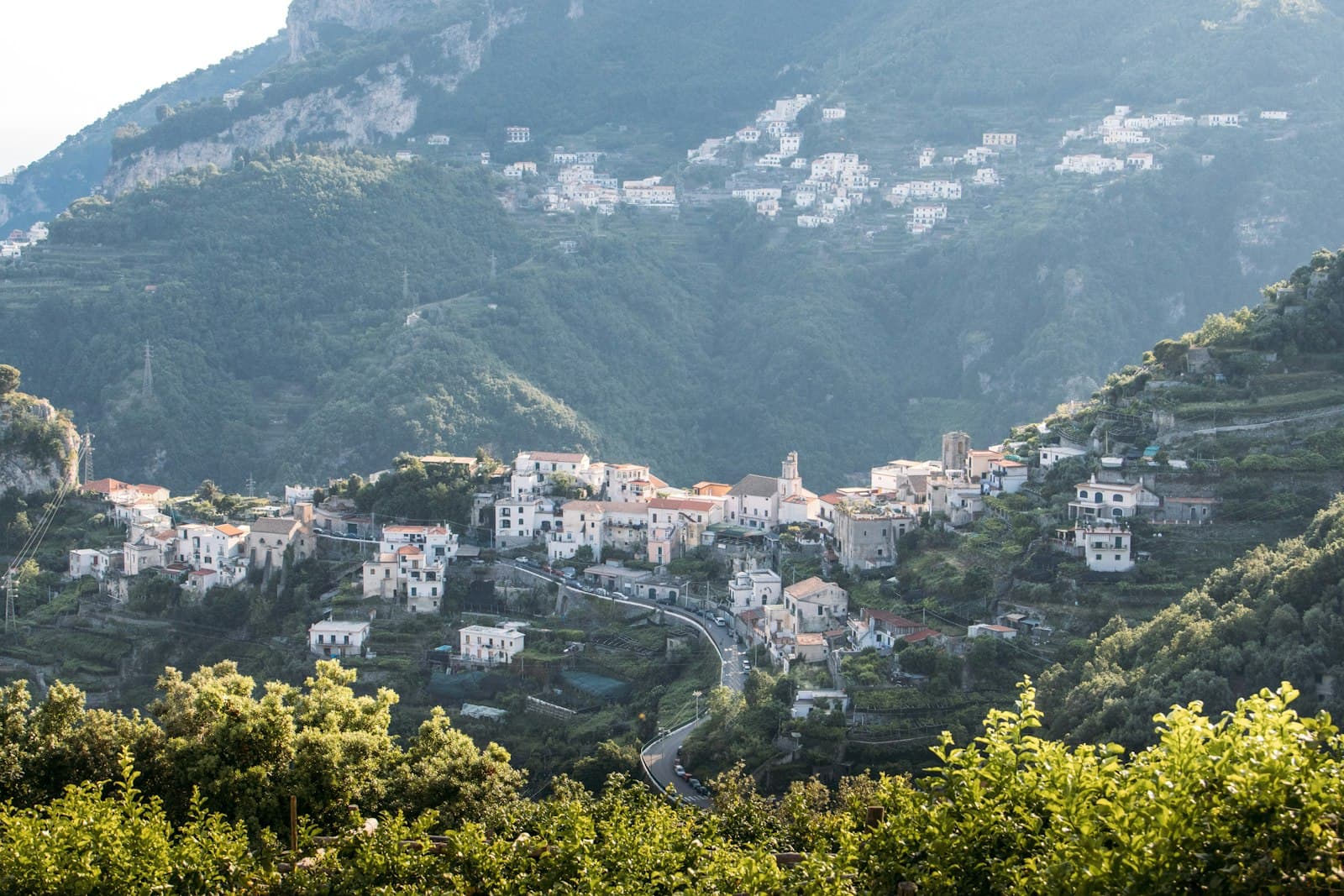 Evening light over the Amalfi Coast